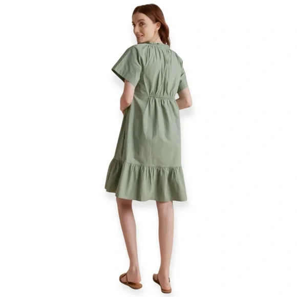 A Pea In The Pod 'Raglan' Green Short Sleeve Dress Size S Maternity Dress - Picture 4 of 10